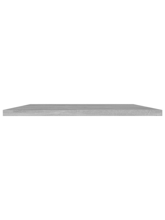 Kirjahyllytasot 4 kpl betoninharmaa 80x40x1,5 cm tekninen puu