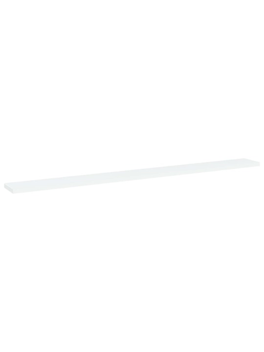 Kirjahyllytasot 4 kpl valkoinen 100x10x1,5 cm lastulevy