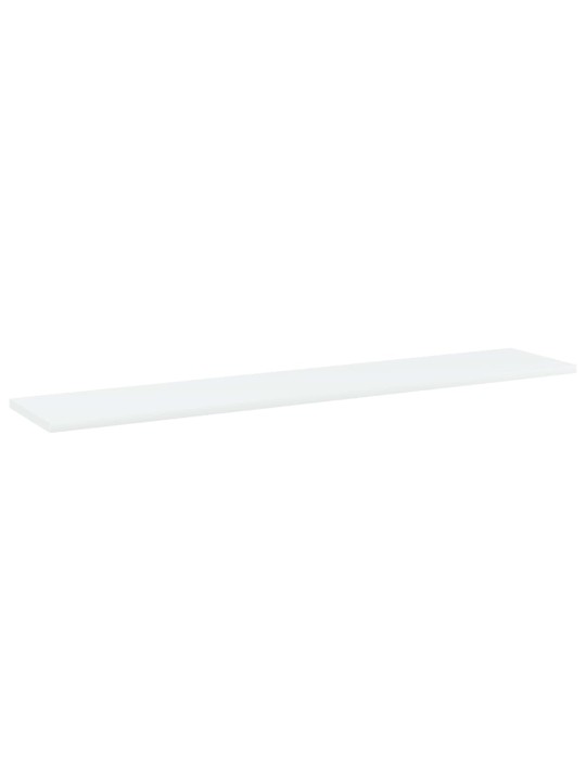 Kirjahyllytasot 4 kpl valkoinen 100x20x1,5 cm tekninen puu