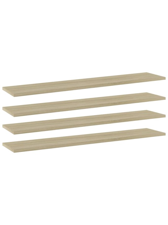 Kirjahyllytasot 4 kpl sonoma tammi 100x20x1,5 cm lastulevy