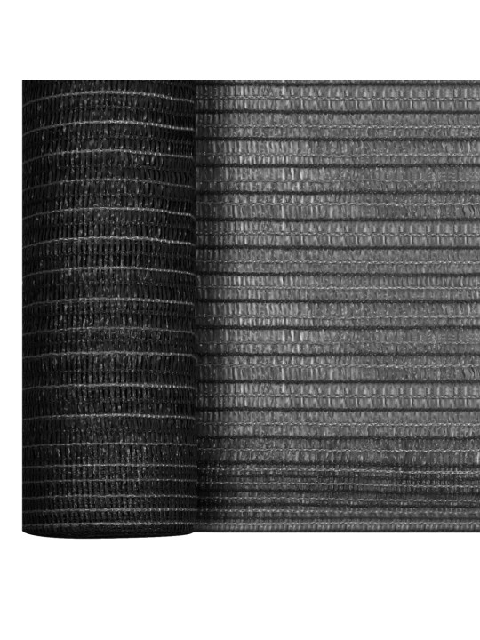Näkösuoja antrasiitti 3,6x40 m HDPE 195 g/m²