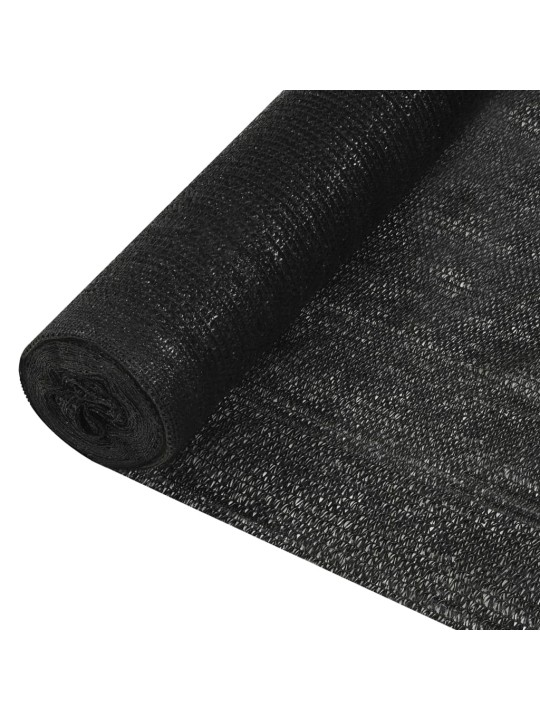 Näkösuoja musta 1,2x10 m HDPE 150 g/m²