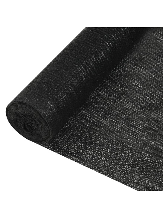Näkösuoja musta 1,5x50 m HDPE 195 g/m²