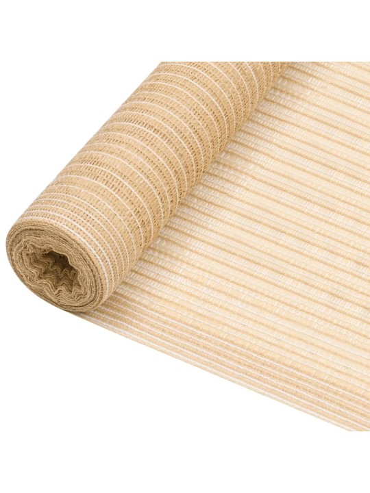 Näkösuoja beige 1,5x25 m HDPE 195 g/m²