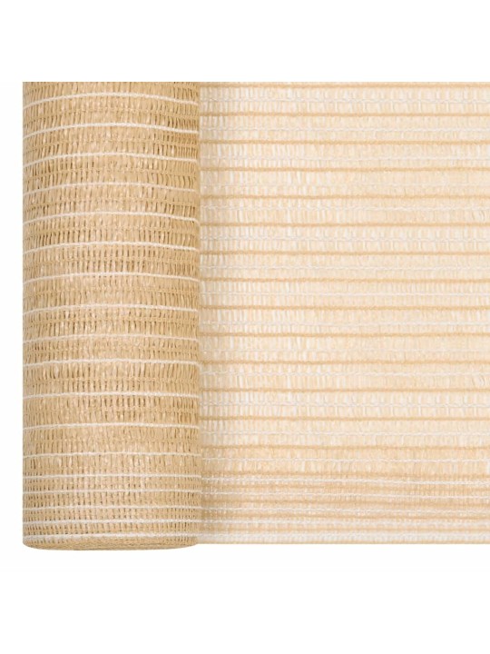 Näkösuoja beige 1,5x25 m HDPE 195 g/m²