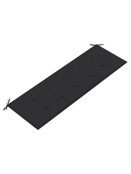 Pinottava puutarhapenkki tyynyllä 159 cm täysi tiikki