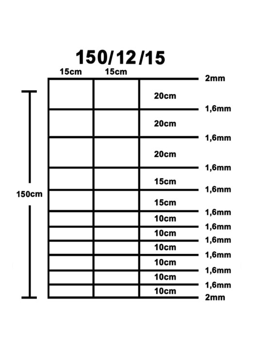 Puutarha-aita galvanoitu teräs 50 m 150 cm hopea