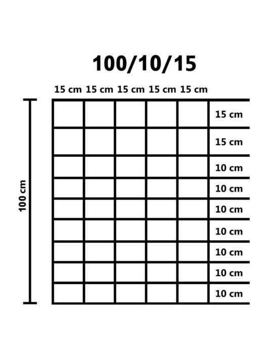 Puutarha-aita galvanoitu teräs 50x1 m hopea