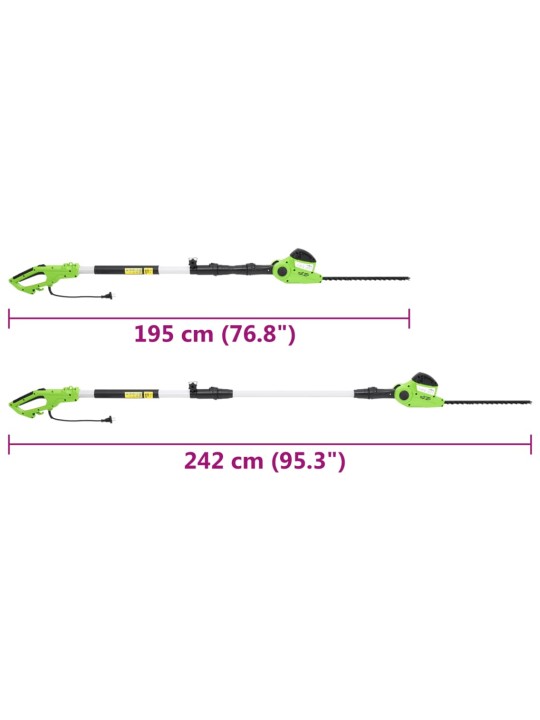 Teleskooppivartinen sähkökäyttöinen pensastrimmeri 41 cm 550 W