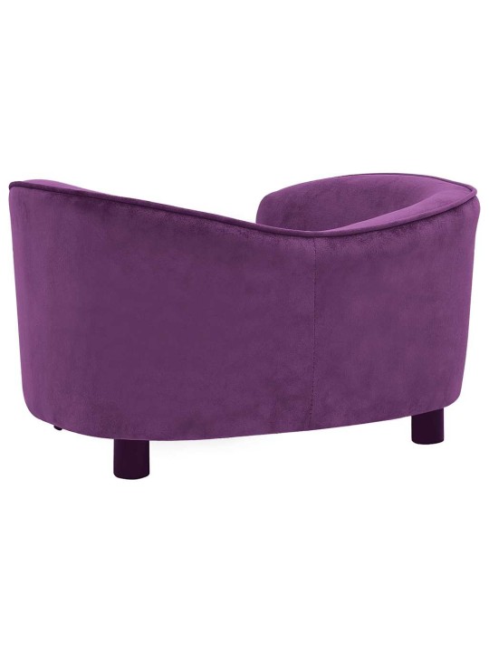 Koiran sohva viininpunainen 69x49x40 cm plyysi