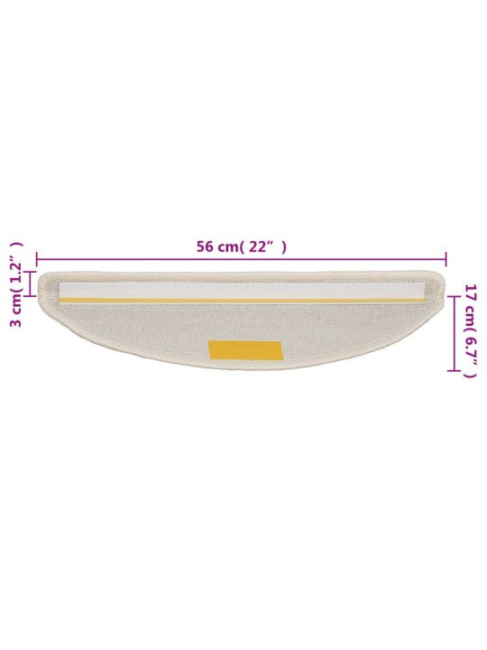 Porrasmatot 10 kpl 56x17x3 cm valkoinen