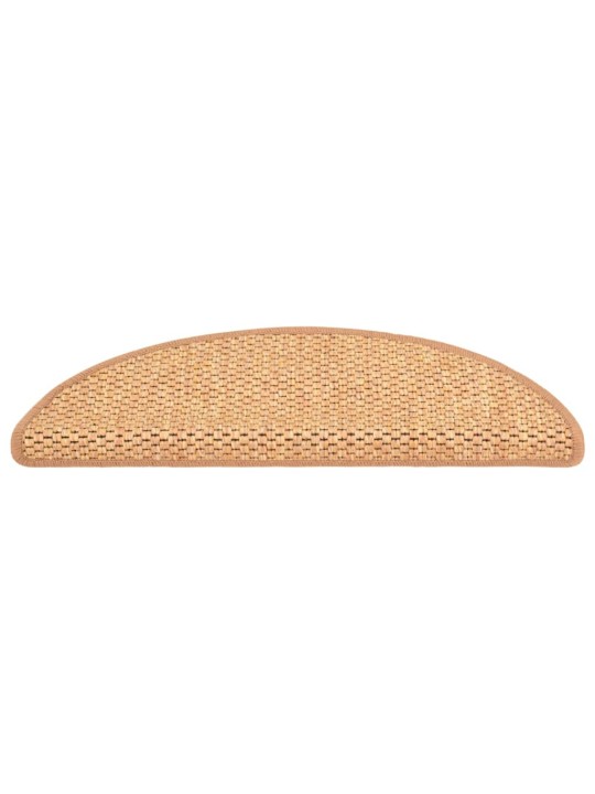 Itsekiinnittyvät porrasmatot sisaltyyli 15 kpl 56x17x3 cm sisal
