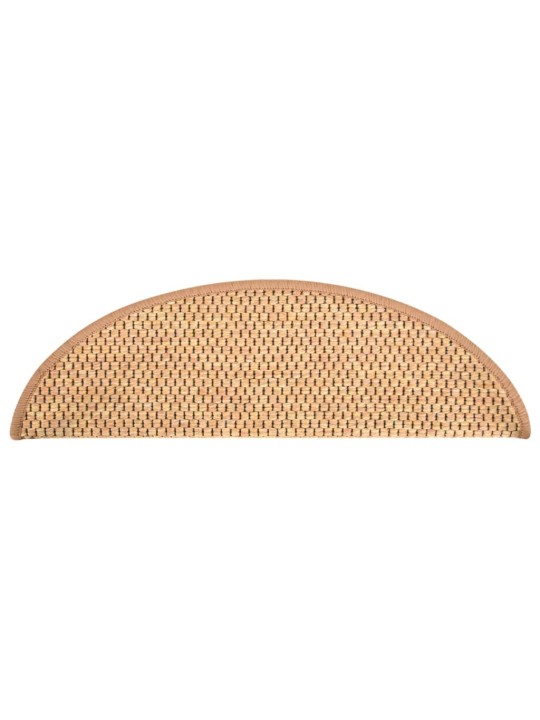Itsekiinnittyvät porrasmatot sisaltyyli 15 kpl 56x17x3 cm sisal