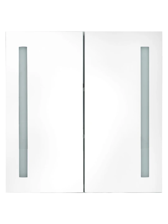 Led kylpyhuoneen peilikaappi betoninharmaa 62x14x60 cm