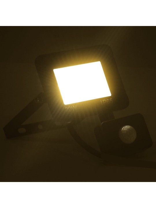 Led-valonheitin sensorilla 20 w lämmin valkoinen