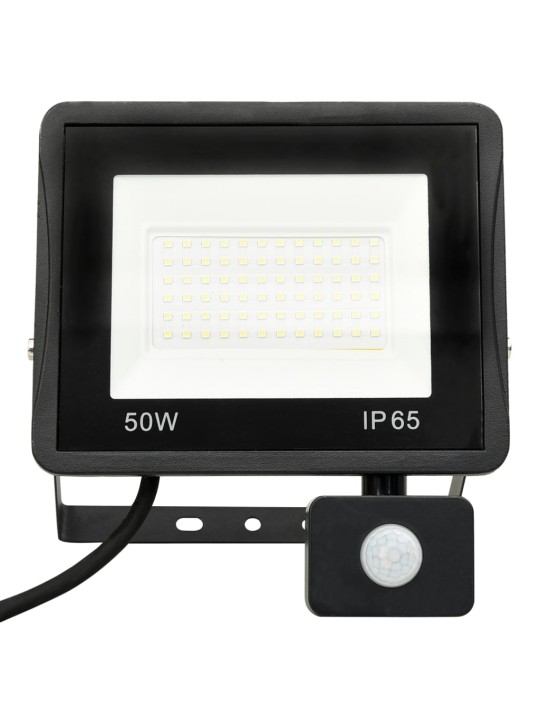Led-valonheitin sensorilla 50 w lämmin valkoinen
