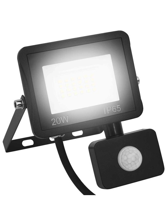 Led-valonheitin sensorilla 20 w kylmä valkoinen