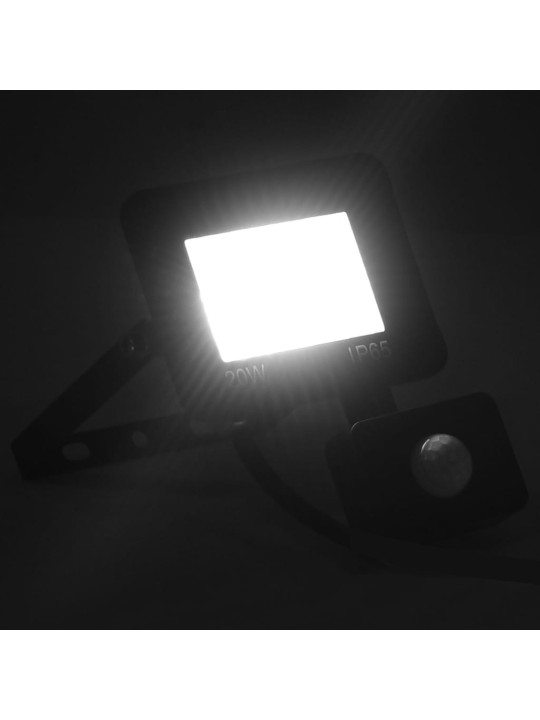Led-valonheitin sensorilla 20 w kylmä valkoinen
