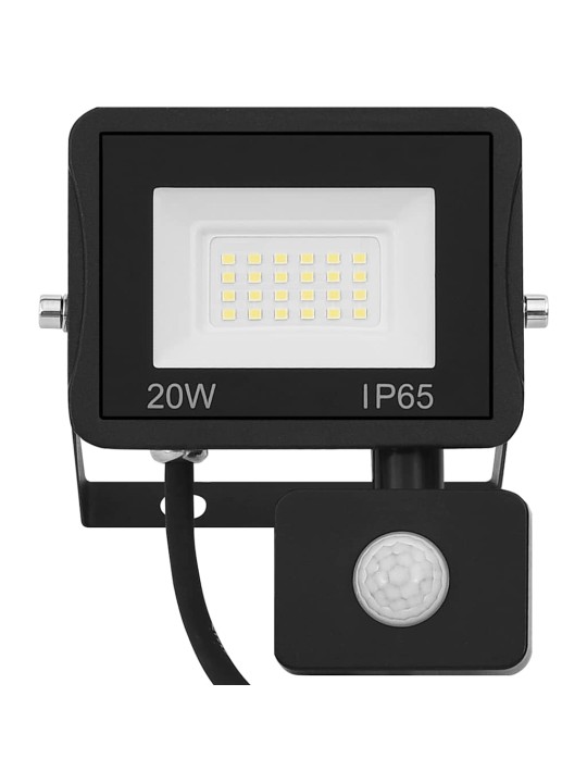 Led-valonheitin sensorilla 20 w kylmä valkoinen