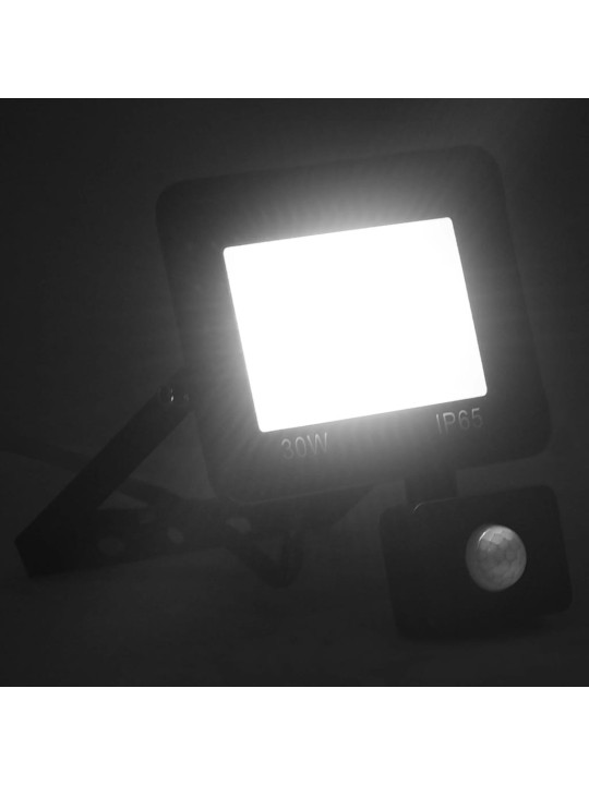Led-valonheitin sensorilla 30 w kylmä valkoinen