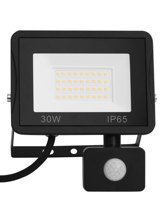 Led-valonheitin sensorilla 30 w kylmä valkoinen