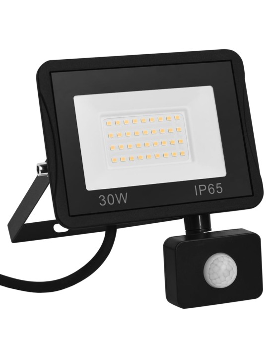 Led-valonheitin sensorilla 30 w kylmä valkoinen