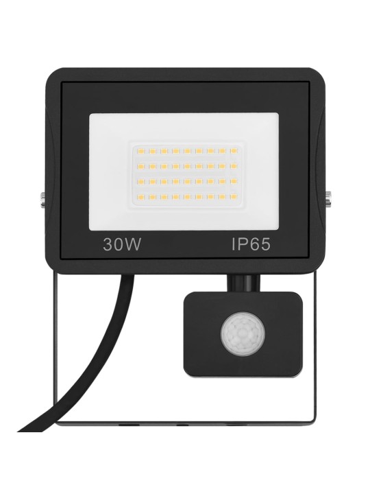 Led-valonheitin sensorilla 30 w kylmä valkoinen