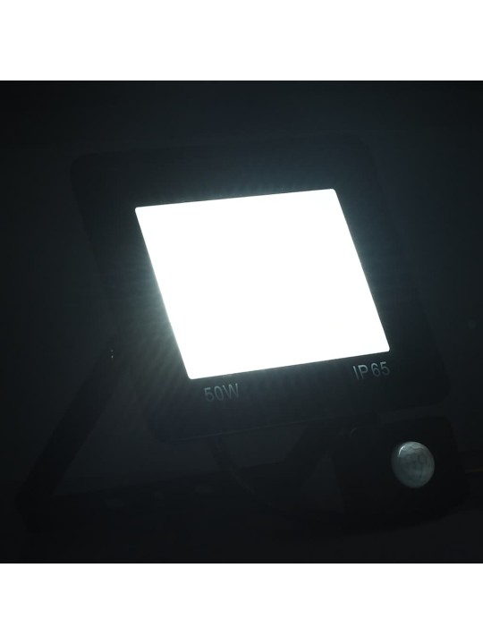Led-valonheitin sensorilla 50 w kylmä valkoinen