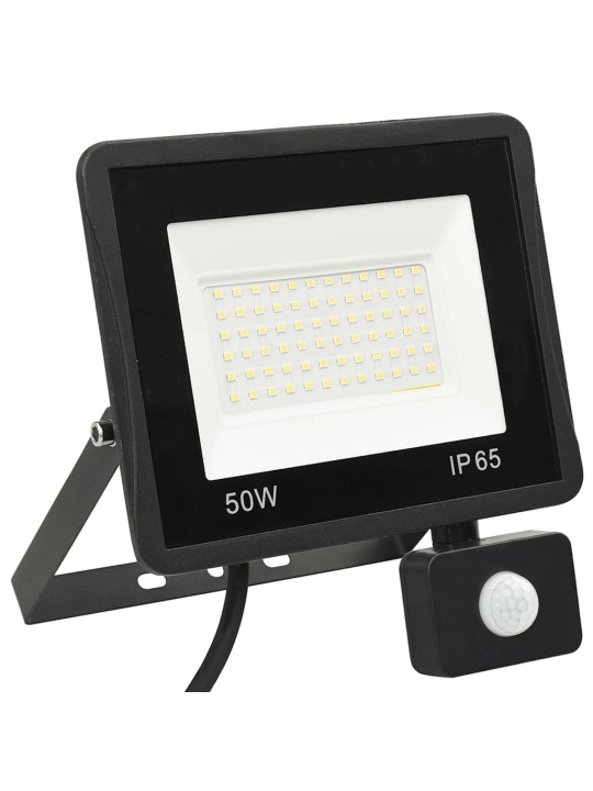 Led-valonheitin sensorilla 50 w kylmä valkoinen