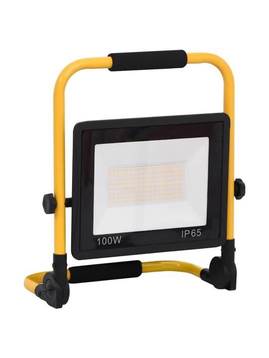 Led-valonheitin kahvalla 100 w lämmin valkoinen