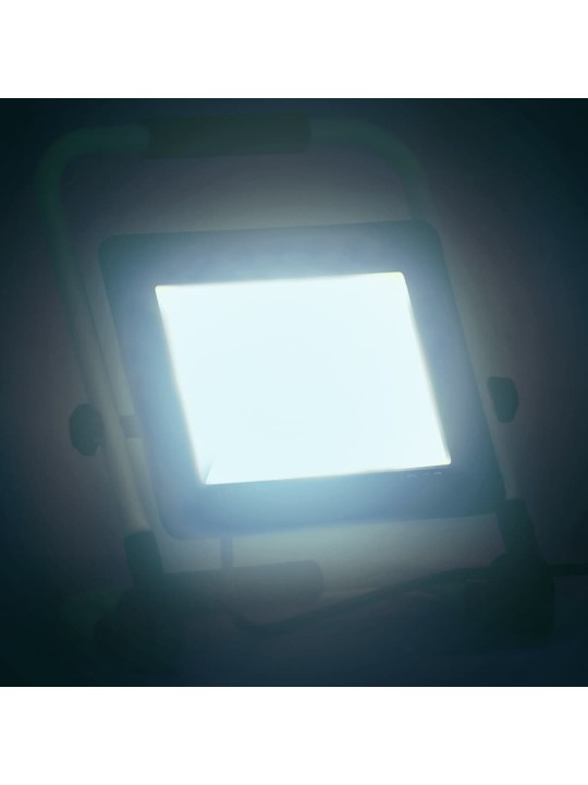Led-valonheitin kahvalla 100 w kylmä valkoinen