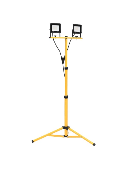 Led-valonheitin kolmijalalla 2x20 w lämmin valkoinen