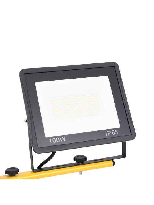 Led-valonheitin kolmijalalla 2x100 w lämmin valkoinen