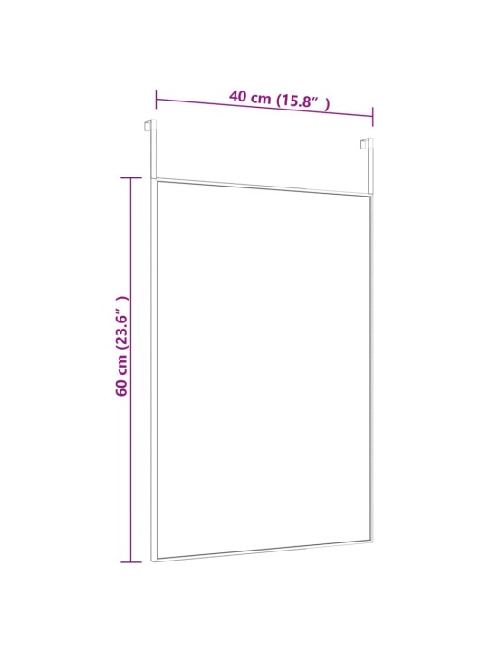 Ovipeili musta 40x60 cm lasi ja alumiini