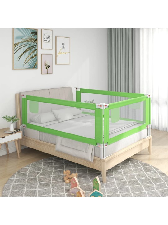 Turvalaita sänkyyn vihreä 200x25 cm kangas