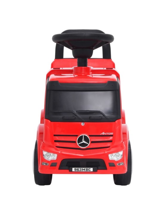 Potkuauto Mercedes-Benz kuorma-auto punainen