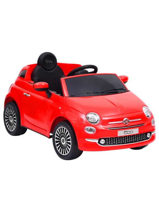 Lasten sähköauto Fiat 500 punainen