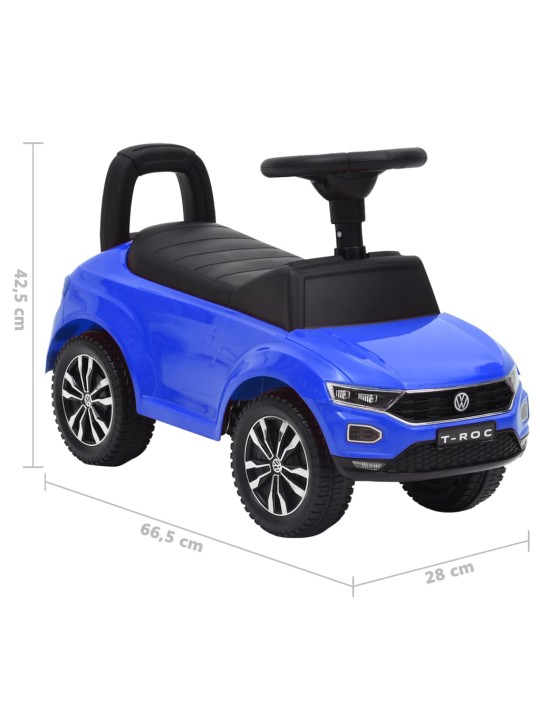 Potkuauto Volkswagen T-Roc sininen