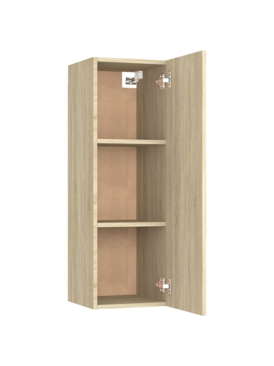 TV-tasot 2 kpl Sonoma-tammi 30,5x30x90 cm lastulevy