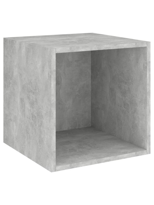 Seinäkaapit 2 kpl betoninharmaa 37x37x37 cm tekninen puu