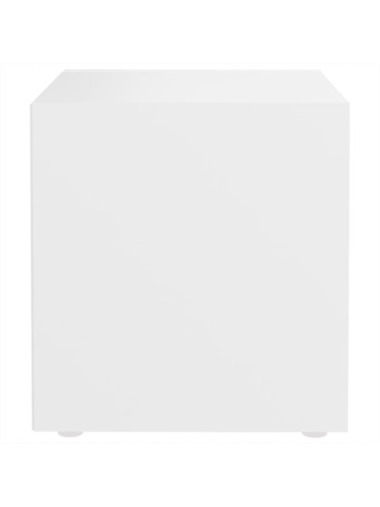 TV-tasot 2 kpl valkoinen 37x35x37 cm lastulevy