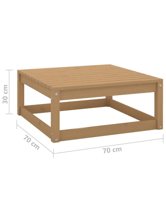 Puutarharahi 70x70x30 cm hunajanruskea täysi mänty