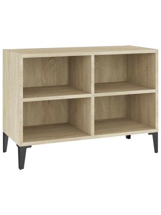 Tv-taso metallijaloilla sonoma-tammi 69,5x30x50 cm