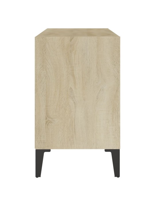 Tv-taso metallijaloilla sonoma-tammi 69,5x30x50 cm