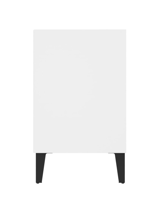Tv-taso metallijaloilla valkoinen 103,5x30x50 cm