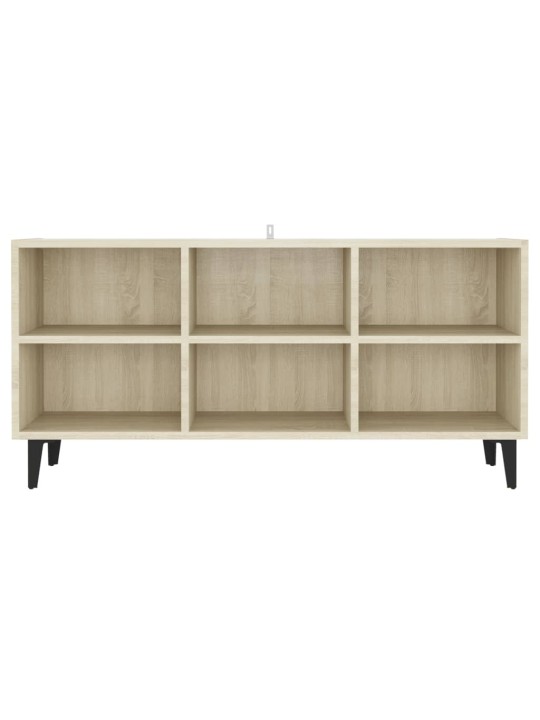TV-taso metallijalat Sonoma-tammi 103,5x30x50 cm