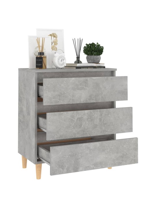 Senkki betoninharmaa 60x35x69 cm lastulevy