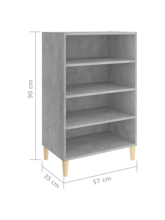 Senkki betoninharmaa 57x35x90 cm tekninen puu