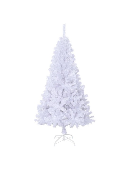 Tekojoulukuusi paksuilla oksilla valkoinen 120 cm PVC