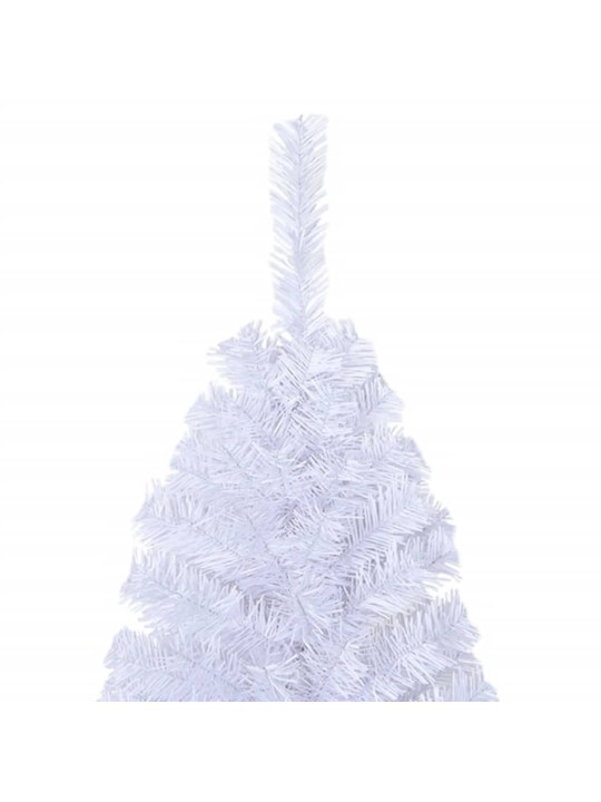 Tekojoulukuusi paksuilla oksilla valkoinen 120 cm PVC